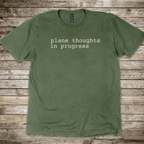 Plane Thoughts in Progress T-Shirt
