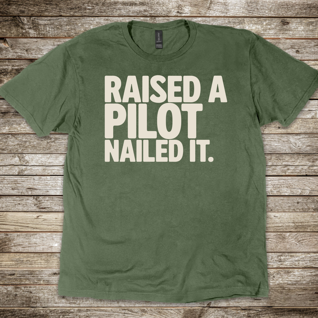 Raised a Pilot T-Shirt