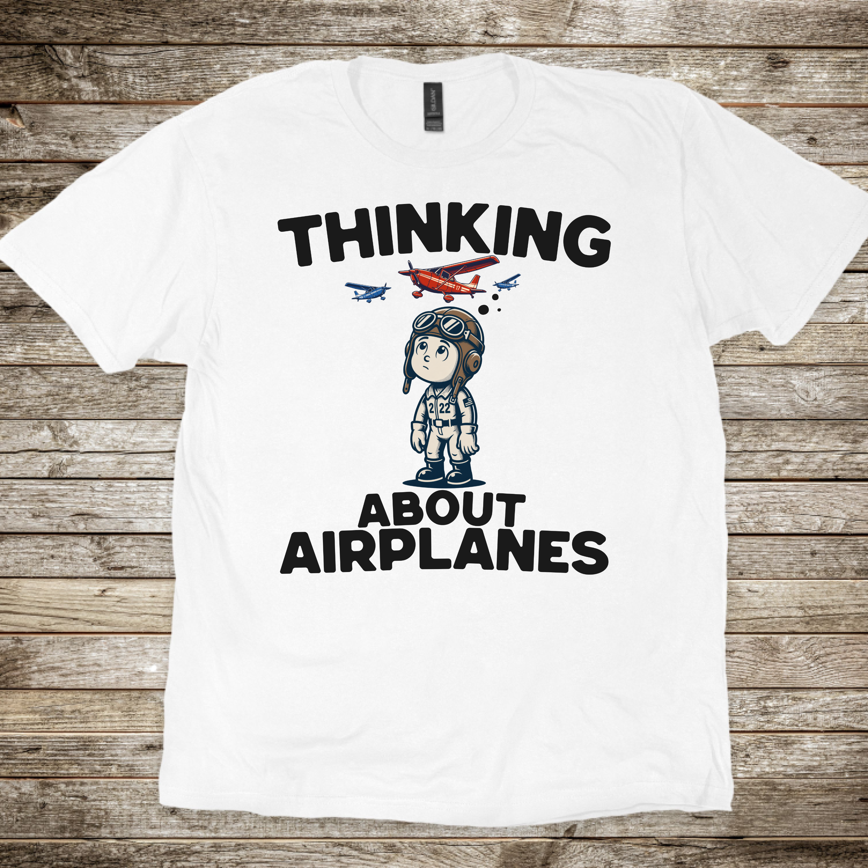 Thinking about Airplanes T-Shirt