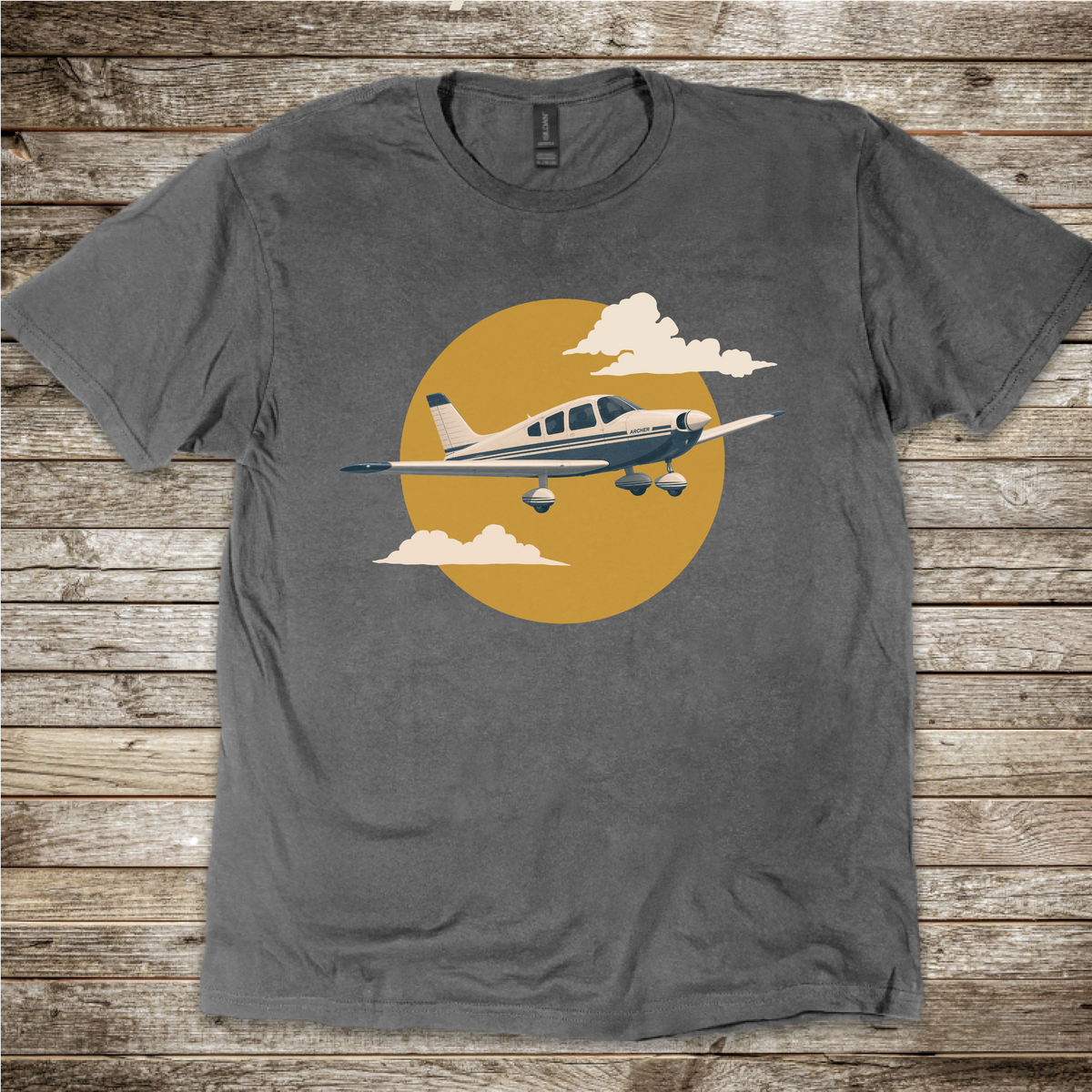 Archer Sunset aviation T-shirt by Aero Rascals