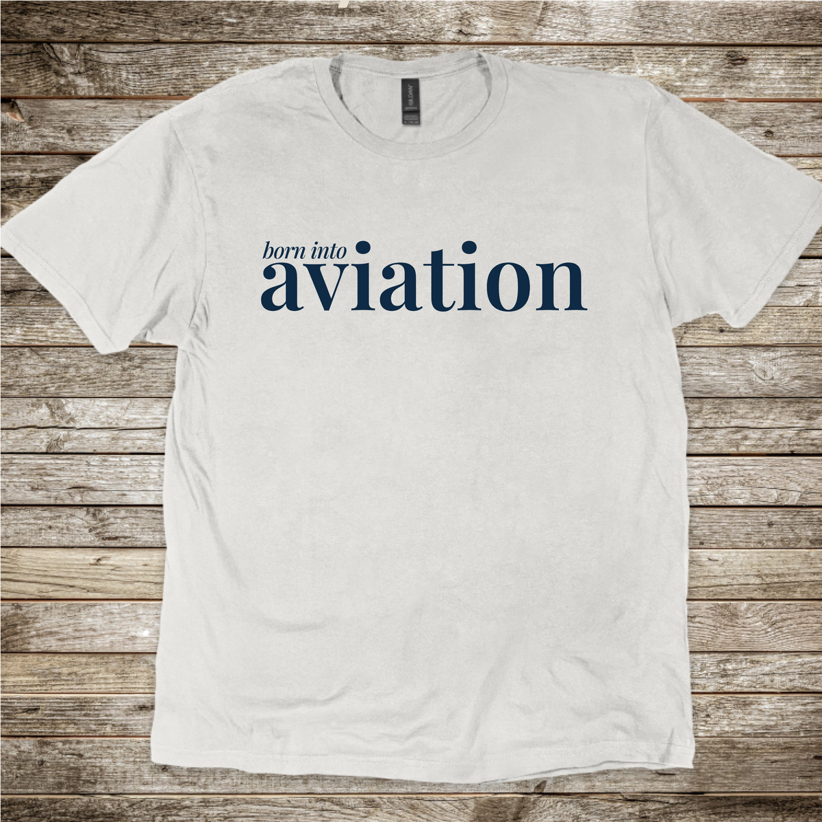 Aviation family T-shirt with Born Into Aviation design