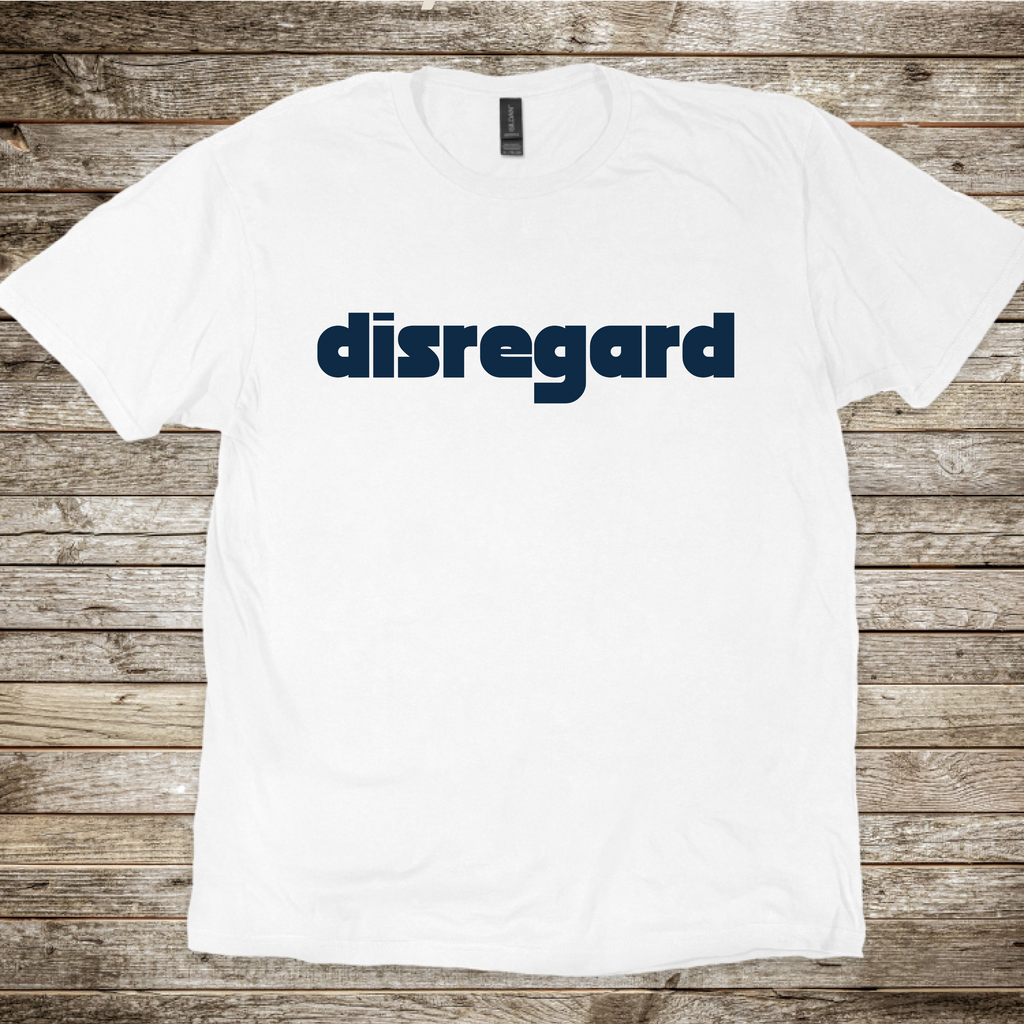 Pilot gift shirt with Disregard radio phrase
