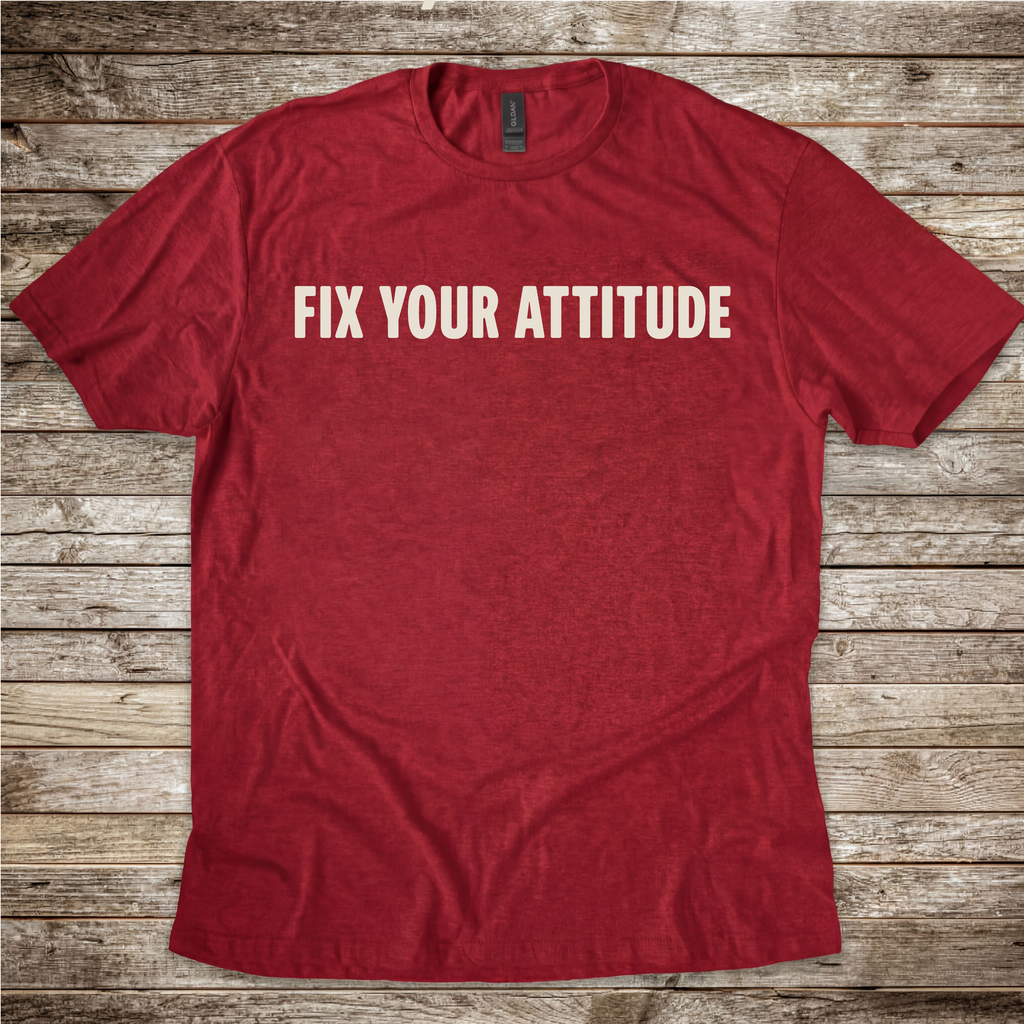 Fix Your Attitude aviation T-shirt by Aero Rascals