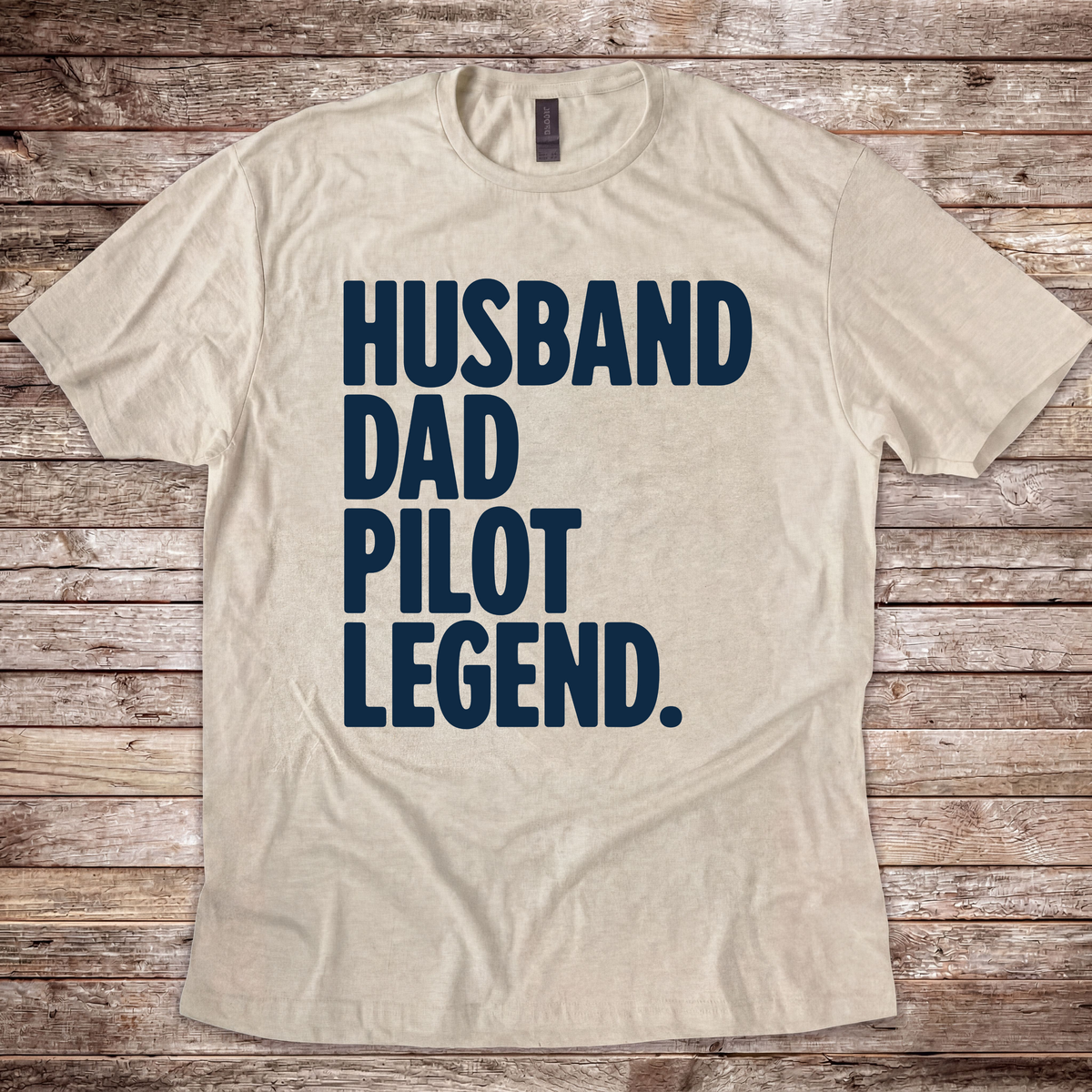 Aviation family T-shirt for a husband and dad who flies