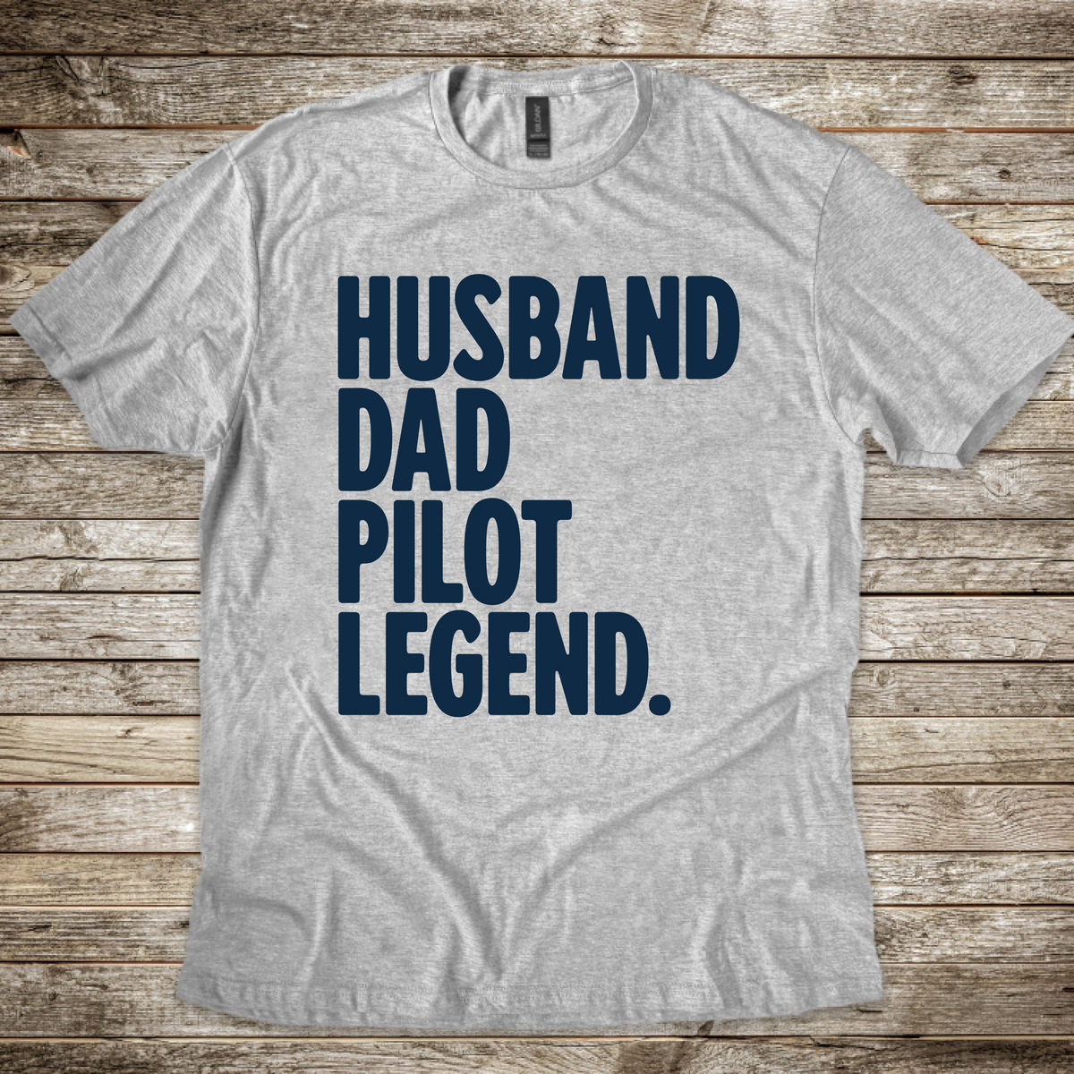 Husband Dad Pilot Legend aviation T-shirt for pilot dads