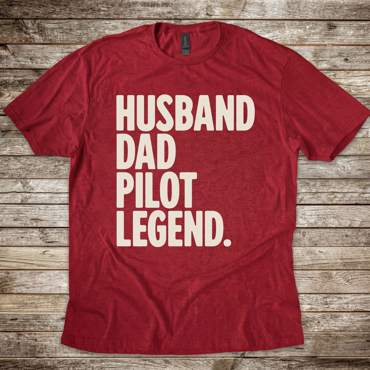 Pilot dad aviation gift T-shirt for families that fly