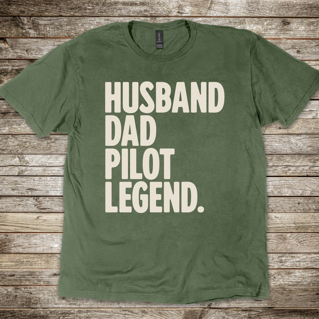 Husband Dad Pilot Legend shirt for private pilots