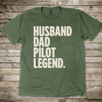 Husband Dad Pilot Legend shirt for private pilots