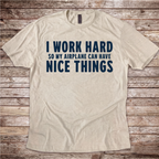 I Work Hard shirt for private pilots