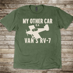 My Other Car Is a Van's RV-7 aviation T-shirt by Aero Rascals