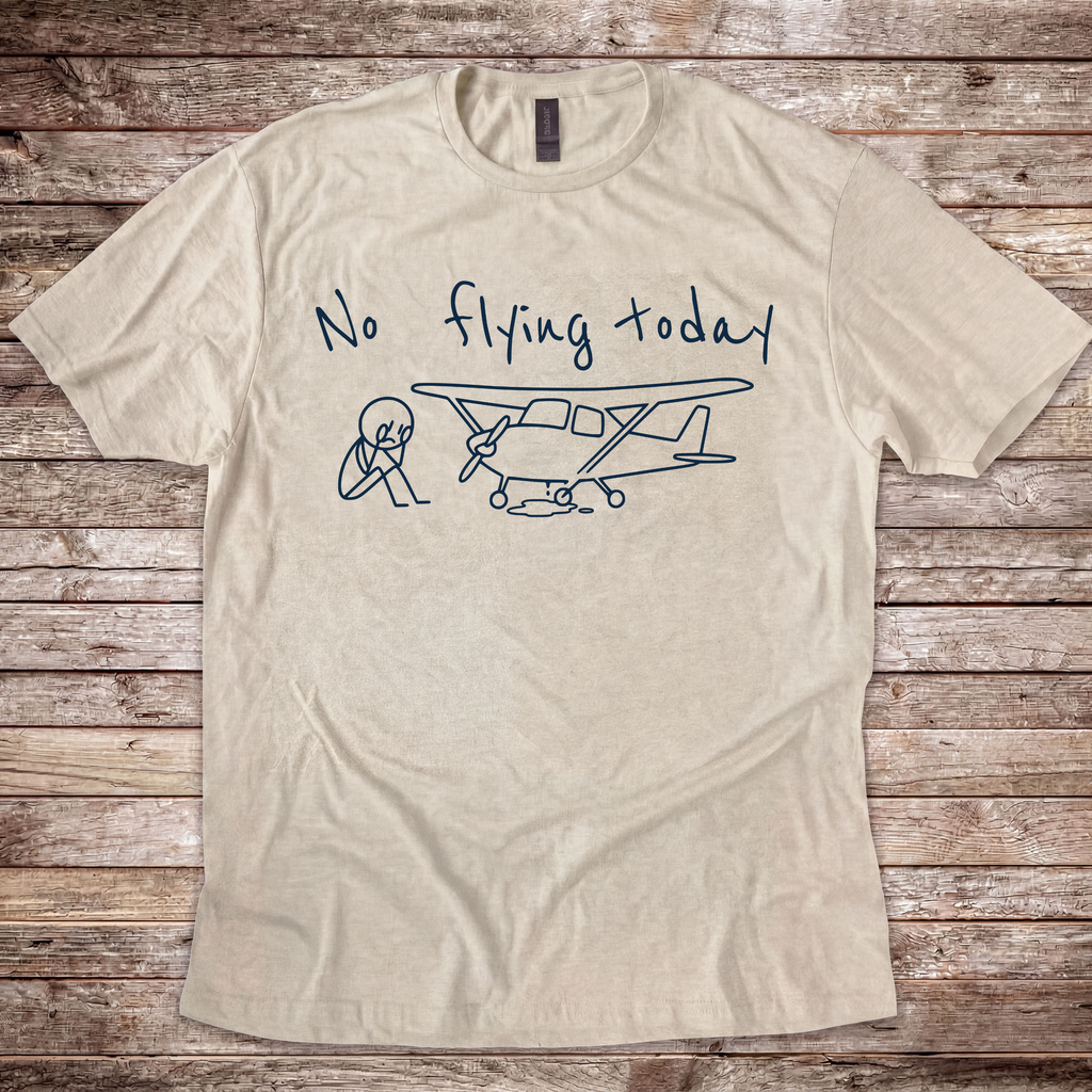 No Flying Today Stick Man T-Shirt