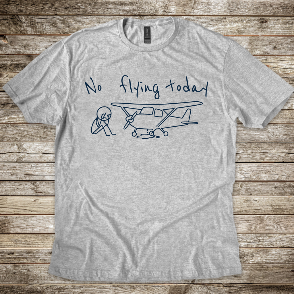 No Flying Today Stick Man T-Shirt