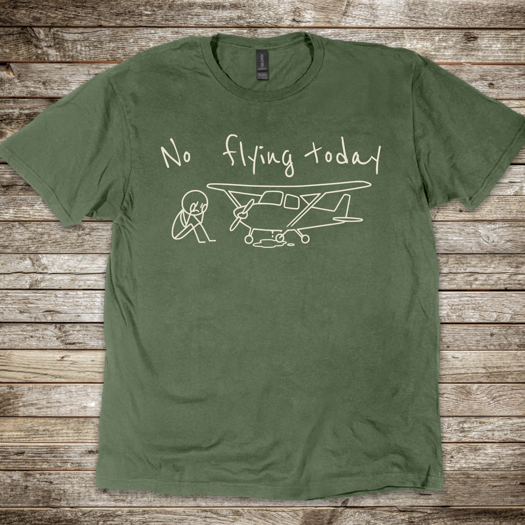 No Flying Today Stick Man T-Shirt