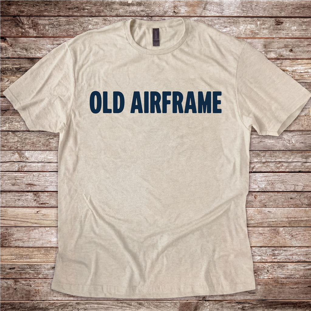 Old Airframe T-shirt for private pilots and instructors