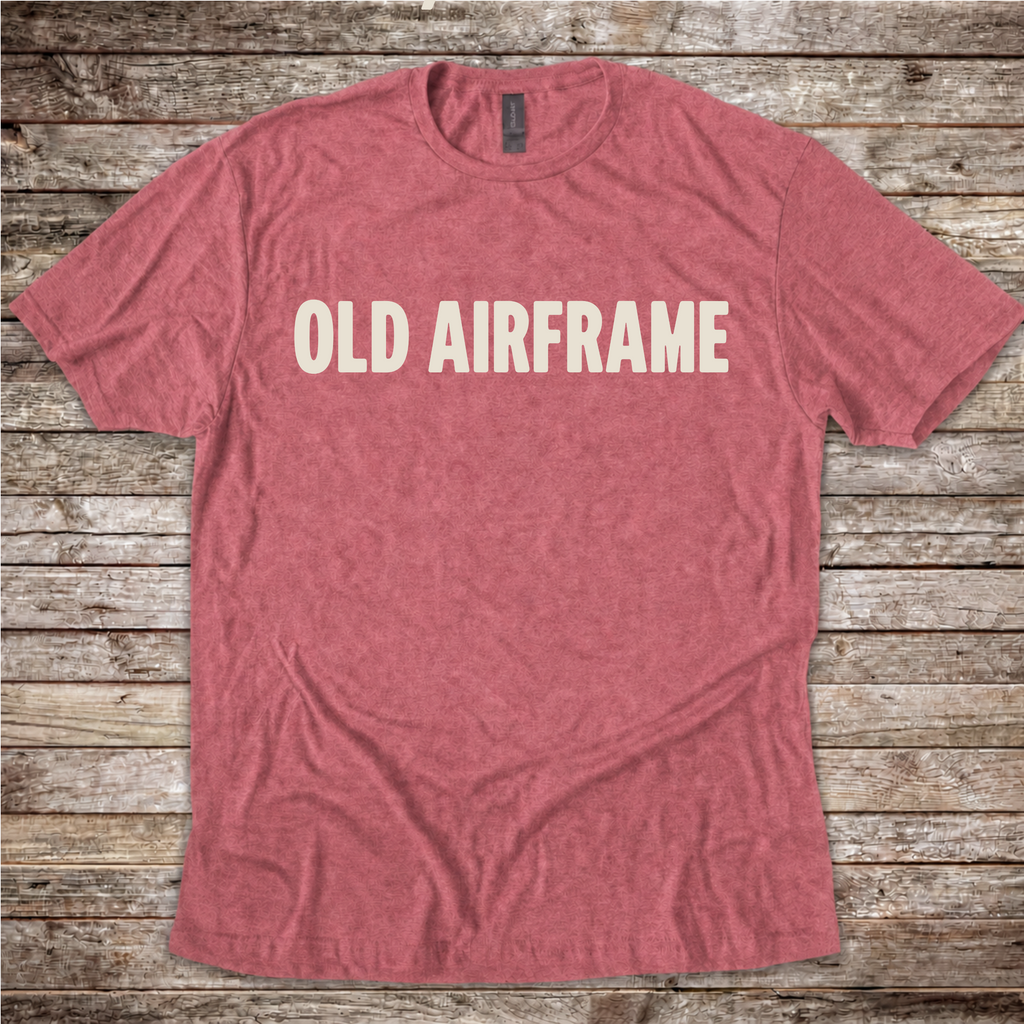 Old Airframe aviation gift T-shirt for long-time pilots