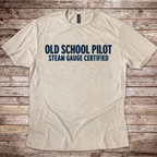 Old School Pilot. Steam Gauge Certified T-Shirt