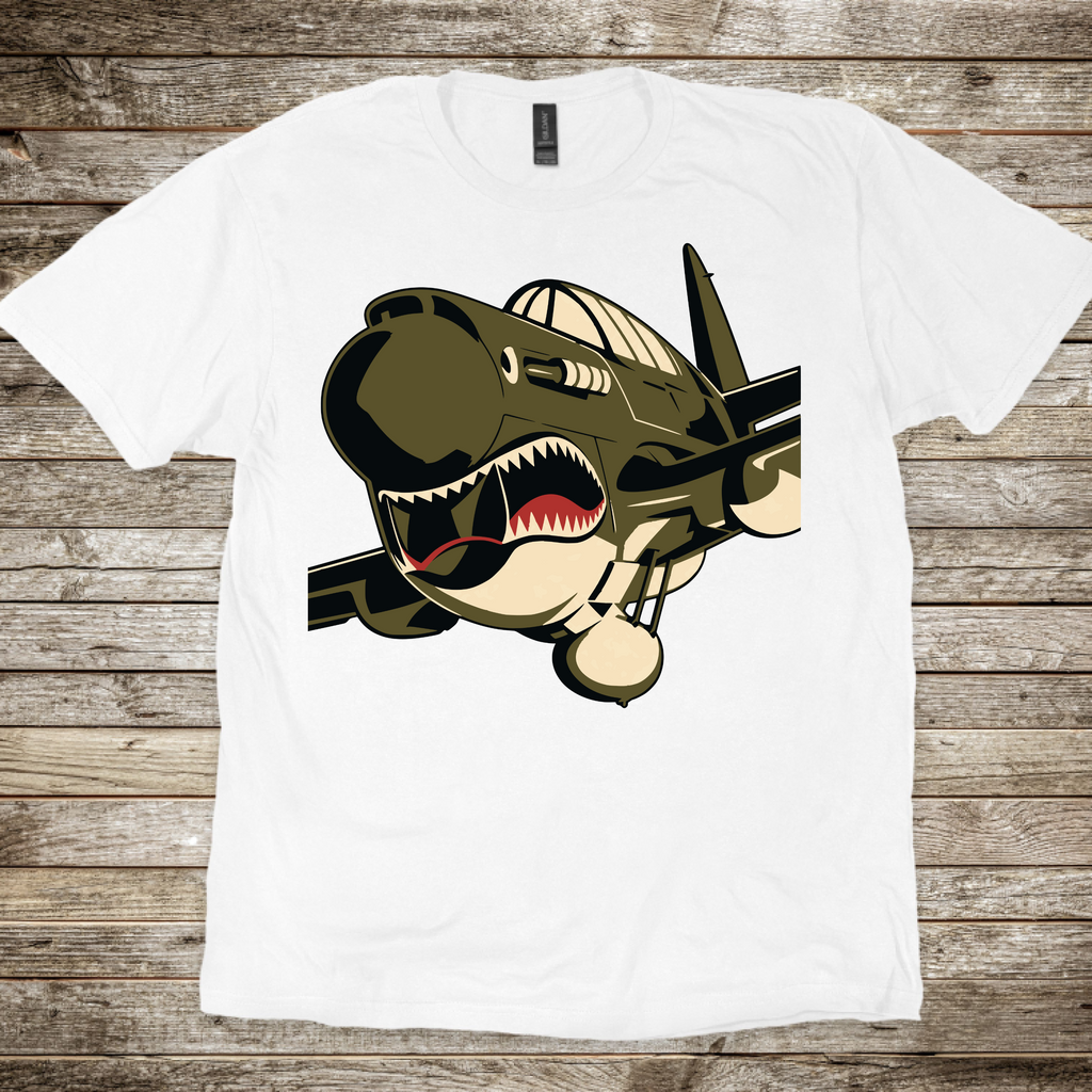 P-40 Warhawk Shark Mouth T-Shirt