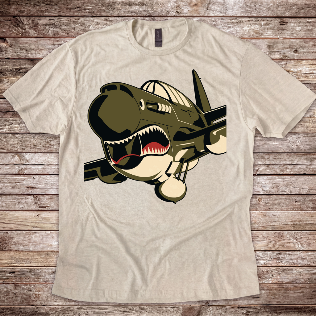 P-40 Warhawk Shark Mouth T-Shirt