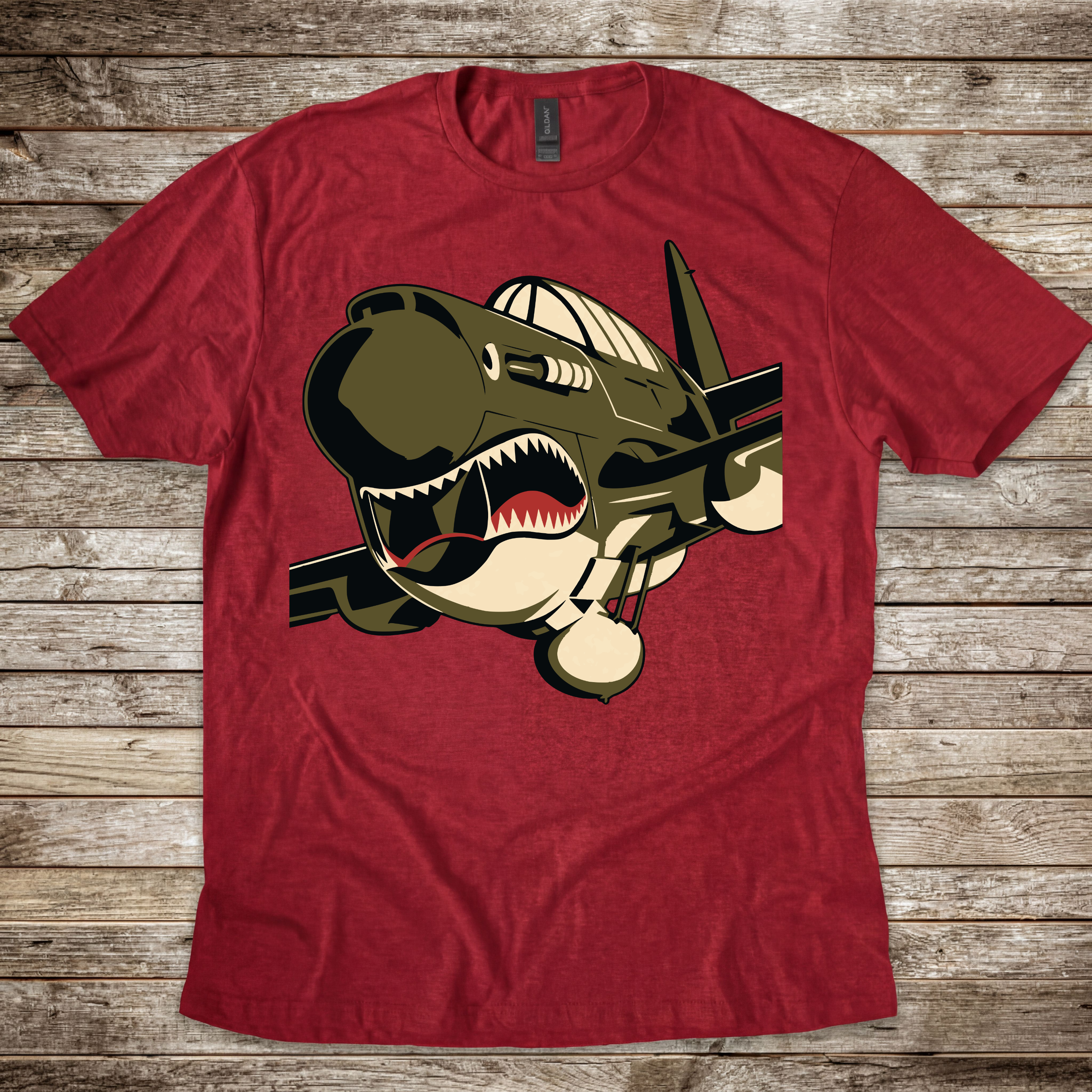 P-40 Warhawk Shark Mouth T-Shirt