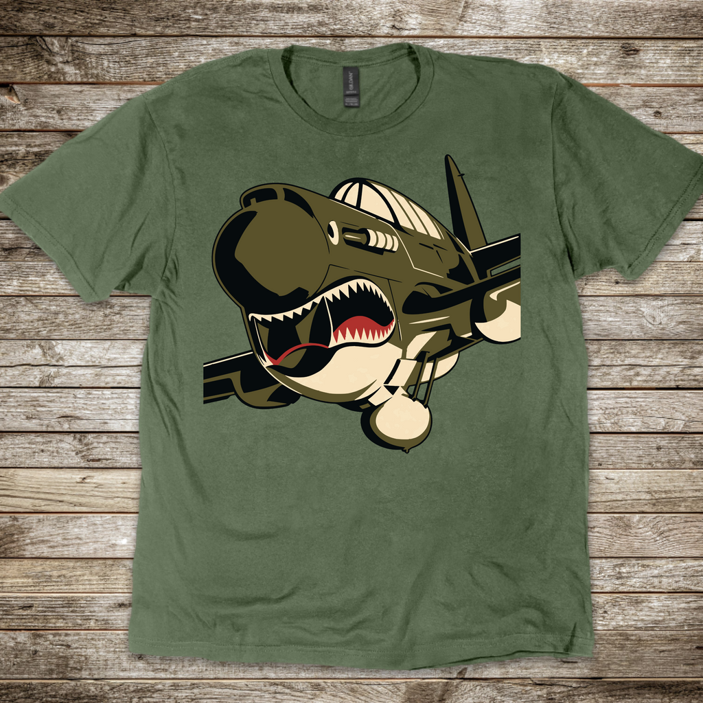 P-40 Warhawk Shark Mouth T-Shirt