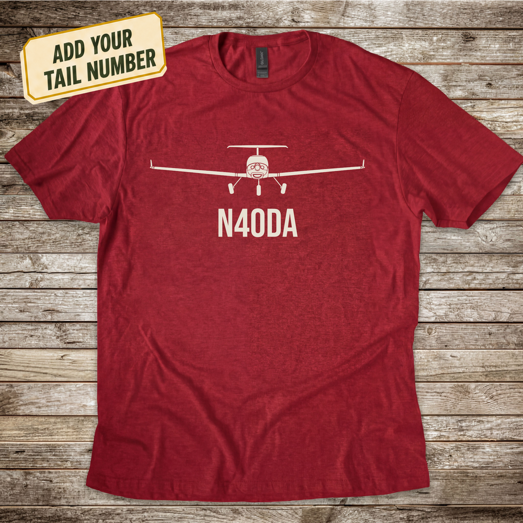 Personalized Diamond DA40 Ahead T-Shirt