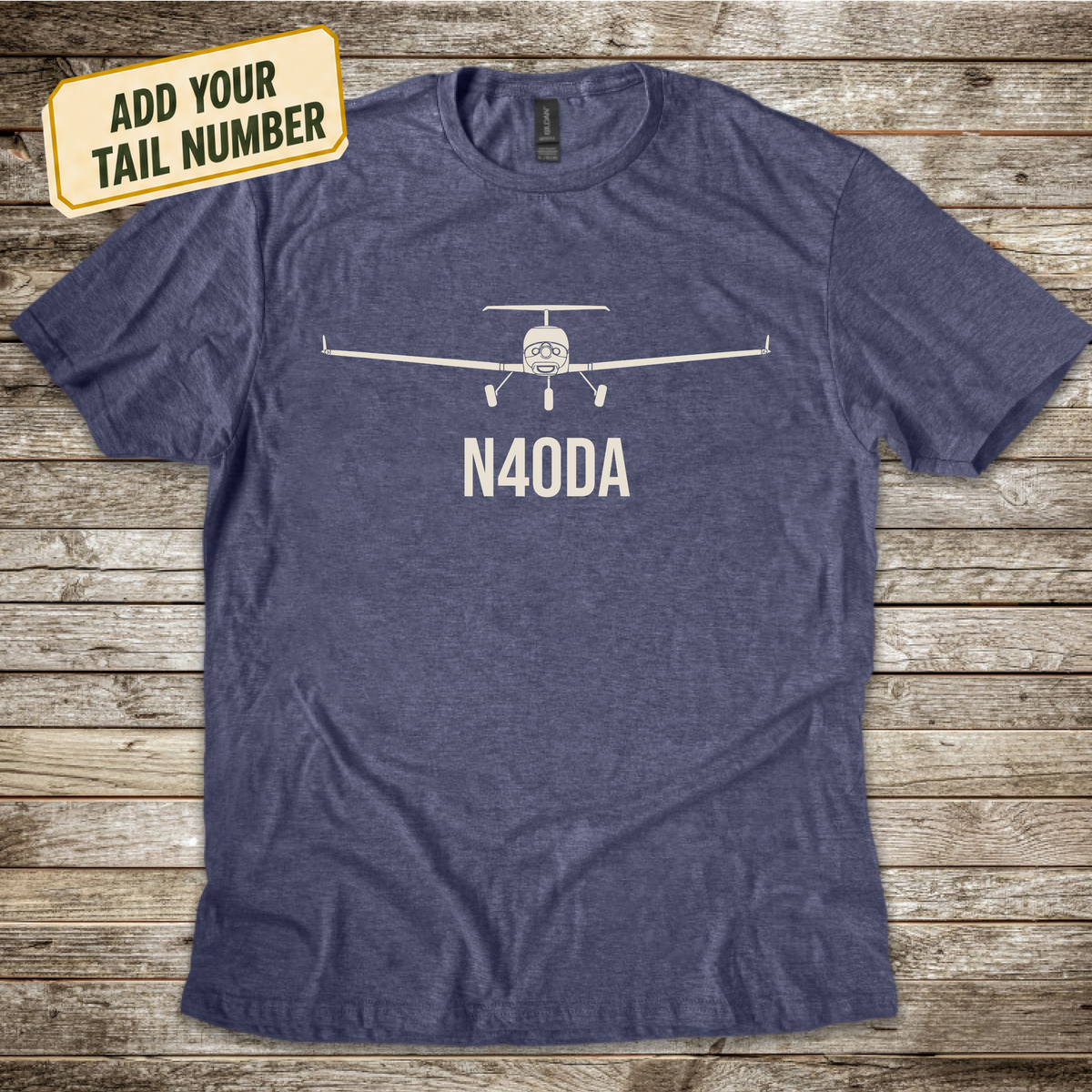 Personalized Diamond DA40 Ahead T-Shirt