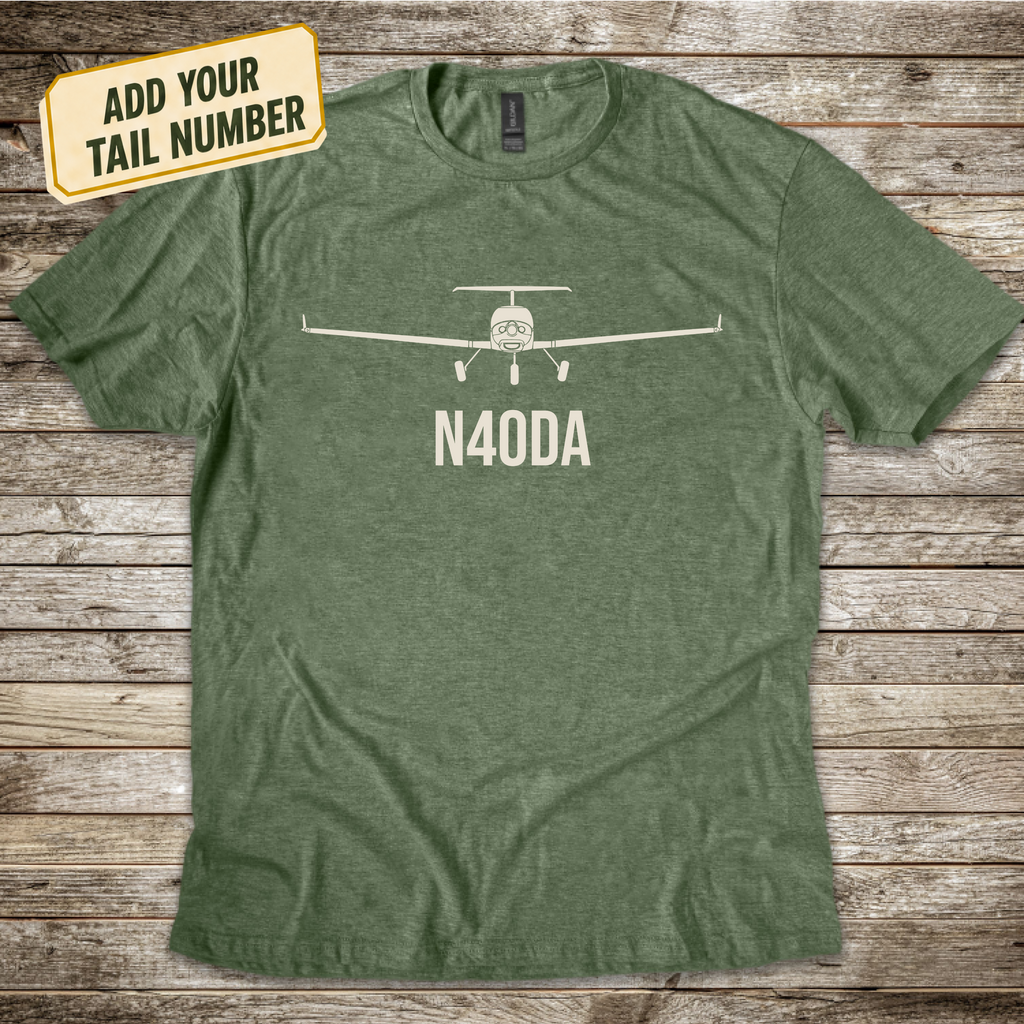 Personalized Diamond DA40 Ahead T-Shirt
