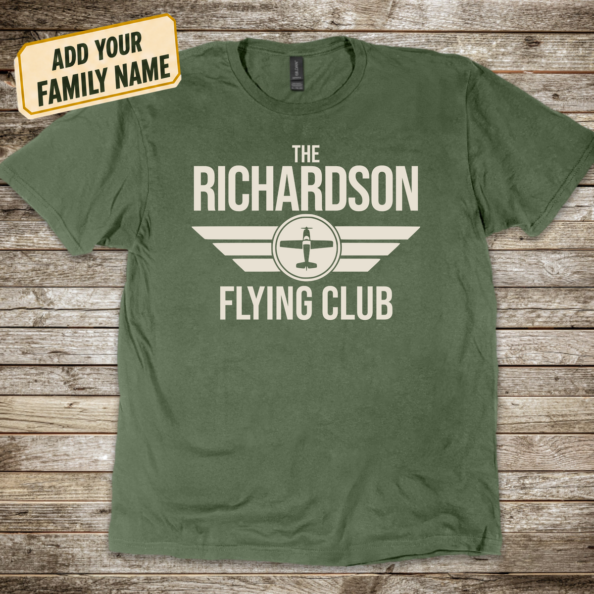 Personalized Family Flying Club T-Shirt