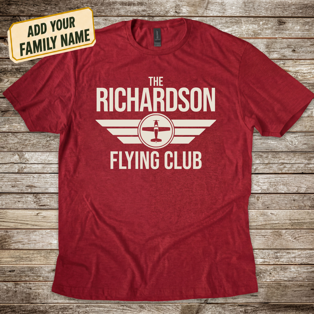 Personalized Family Flying Club T-Shirt