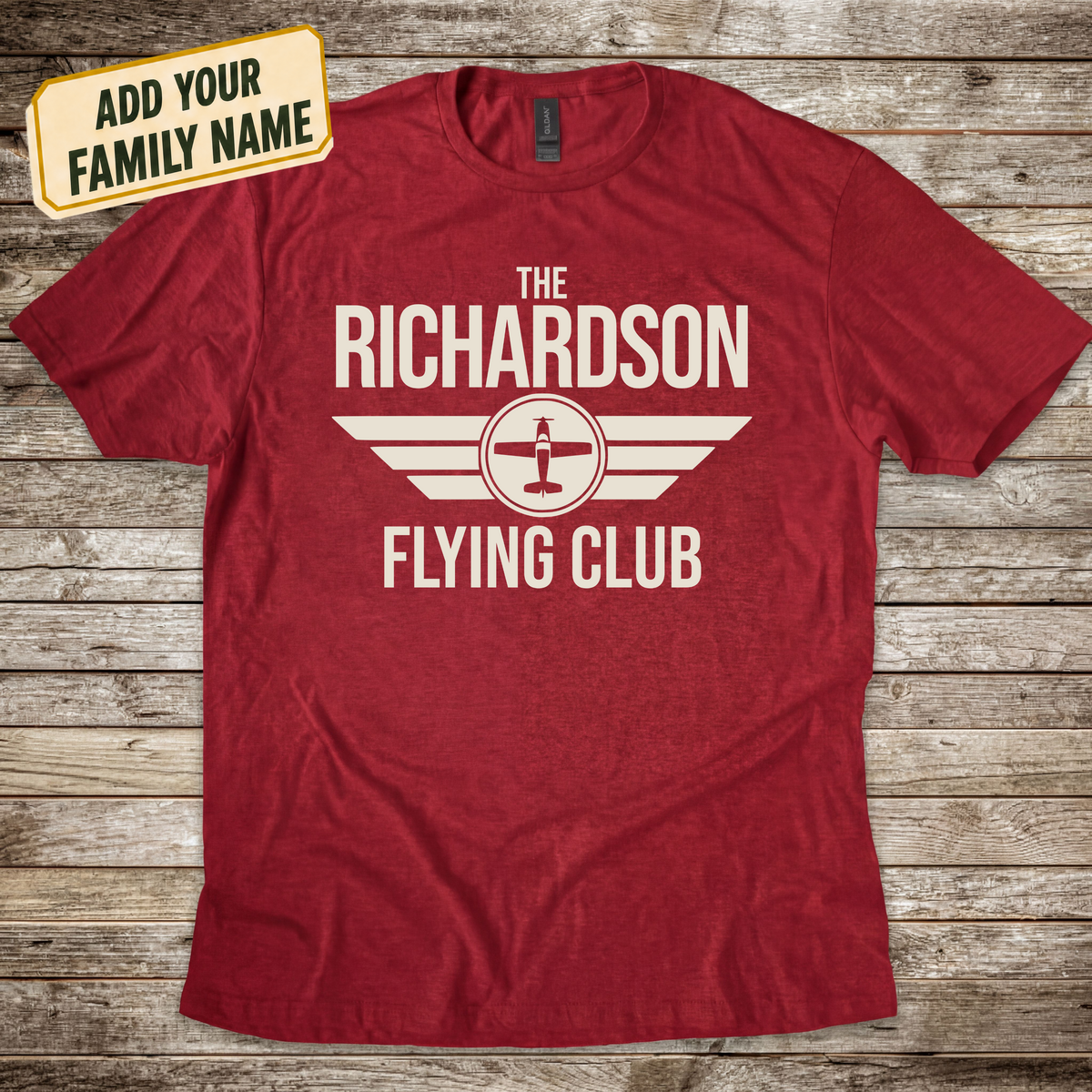 Personalized Family Flying Club T-Shirt