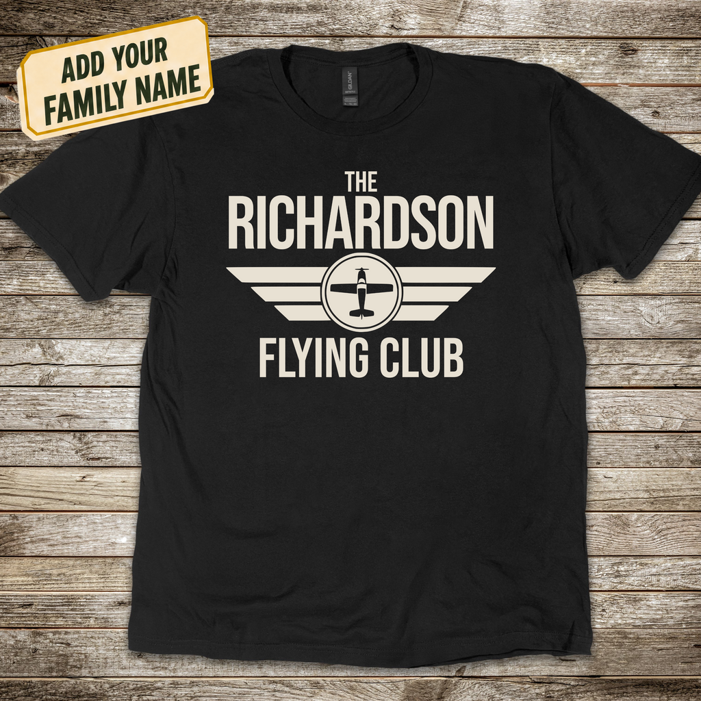 Personalized Family Flying Club T-Shirt