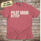 Personalized Pilot Mom T-Shirt