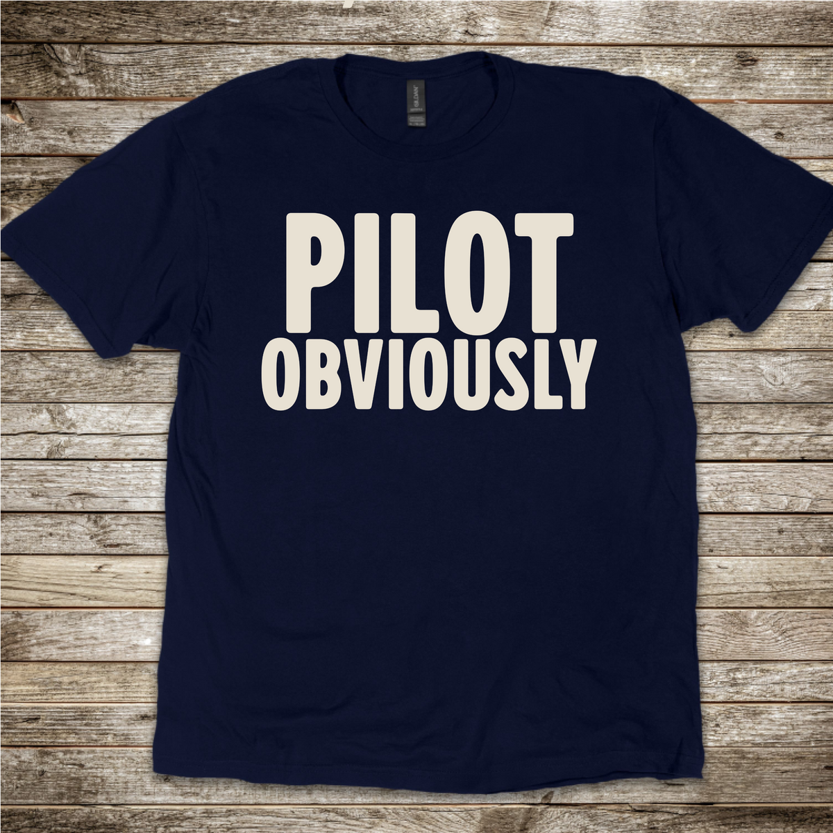 Simple pilot identity T-shirt for general aviation pilots