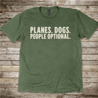 Dry aviation humour shirt for private pilots and dog owners