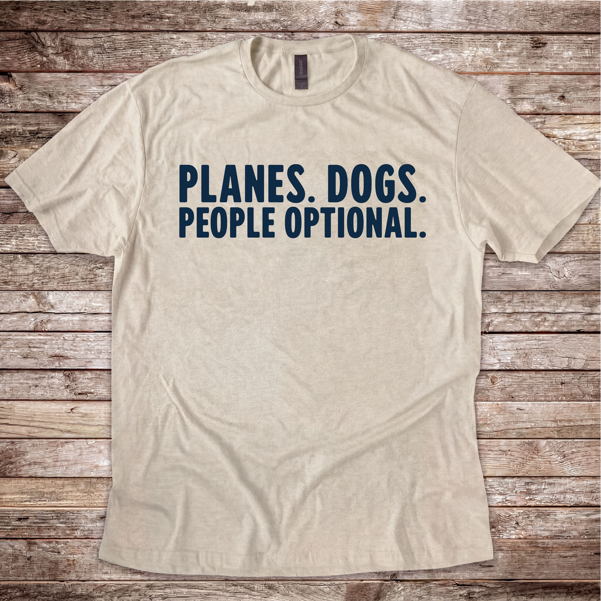 Planes Dogs People Optional shirt for aircraft owners