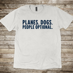 Pilot gift T-shirt for aviation and dog enthusiasts