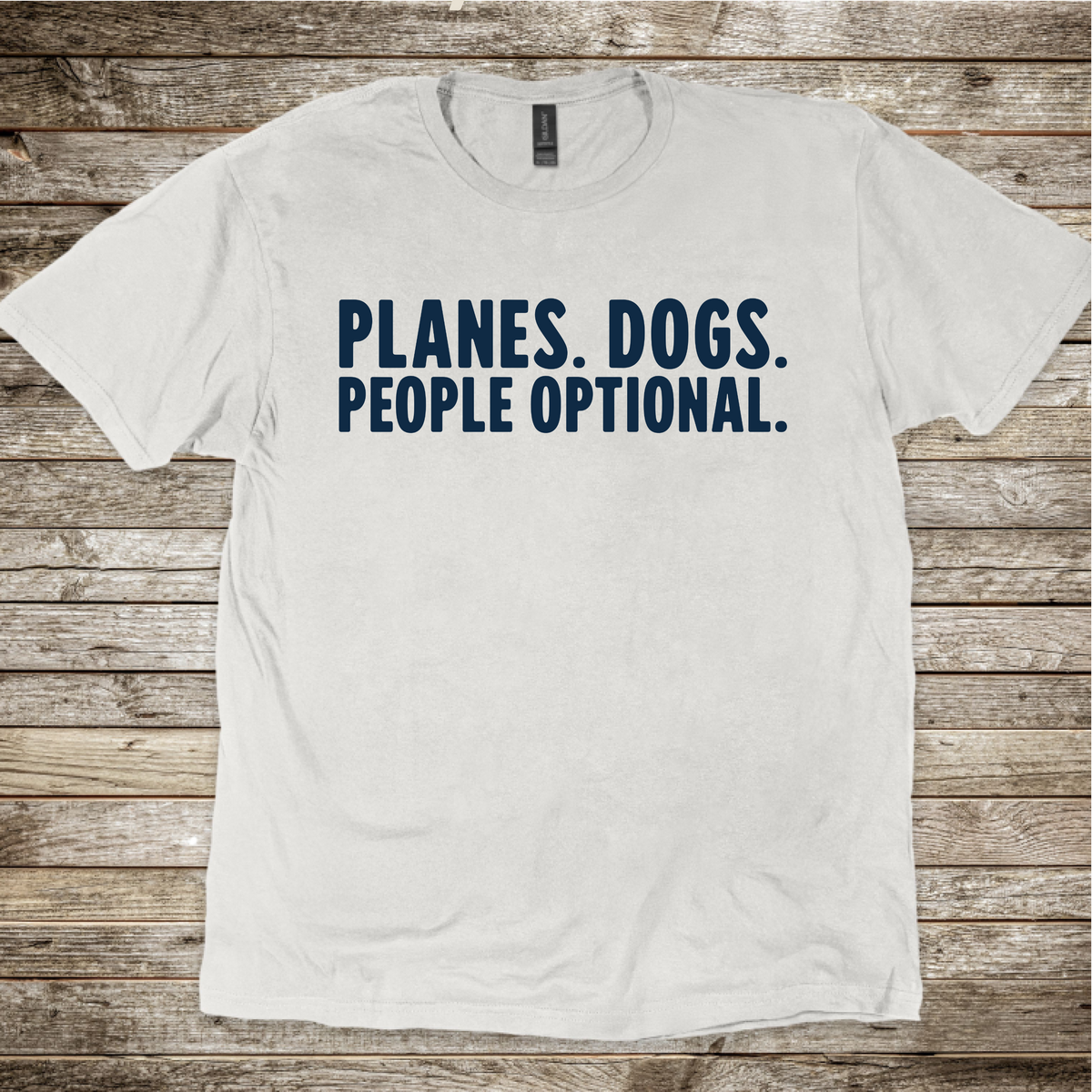Pilot gift T-shirt for aviation and dog enthusiasts