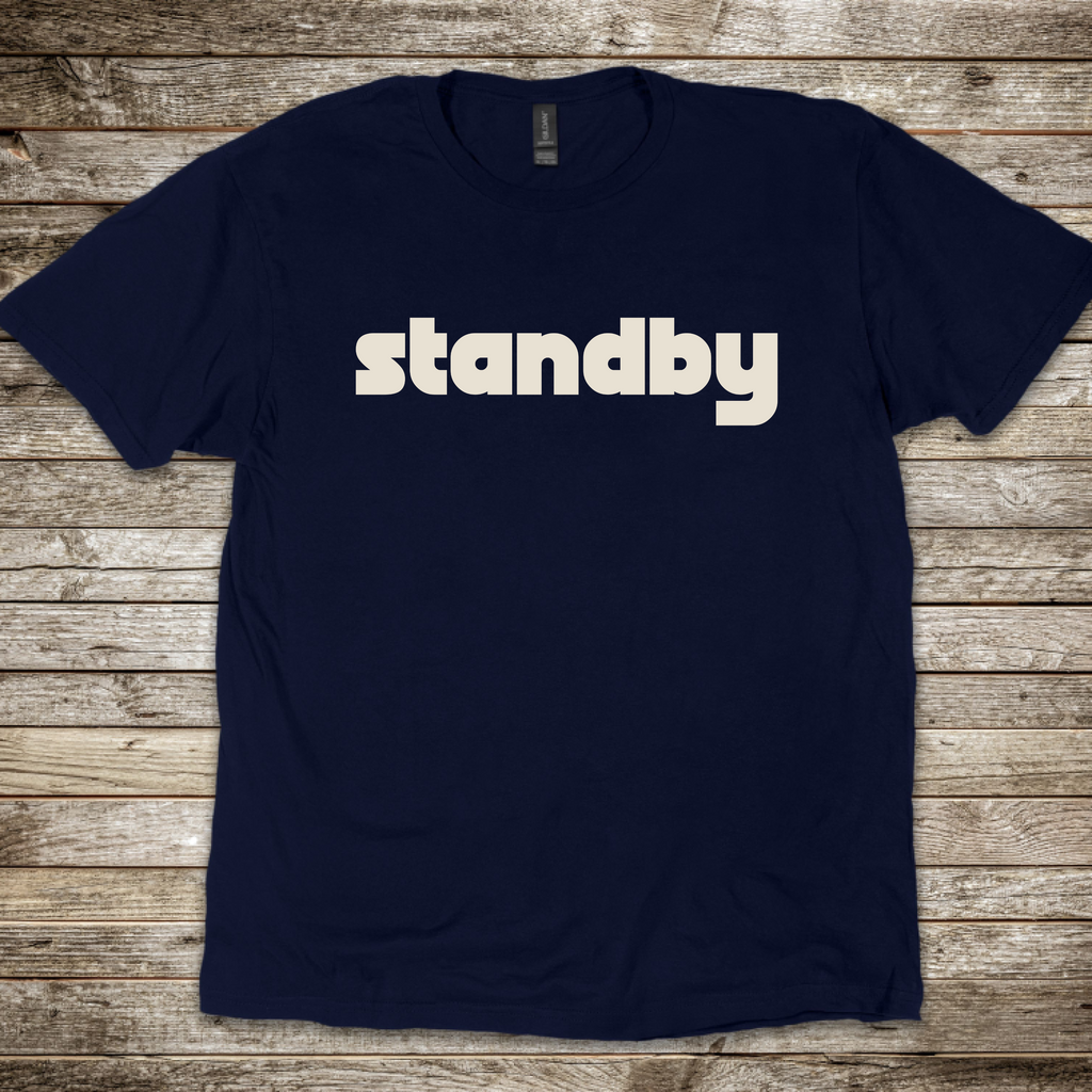 Standby aviation radio phraseology T-shirt for pilots and ATC