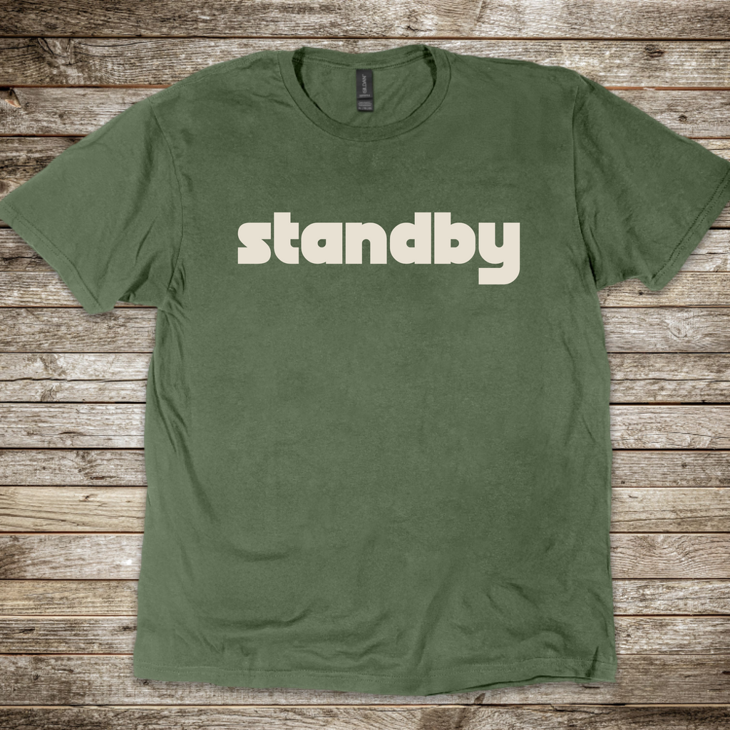 Standby aviation radio phraseology T-shirt for pilots and ATC