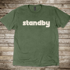Standby aviation radio phraseology T-shirt for pilots and ATC