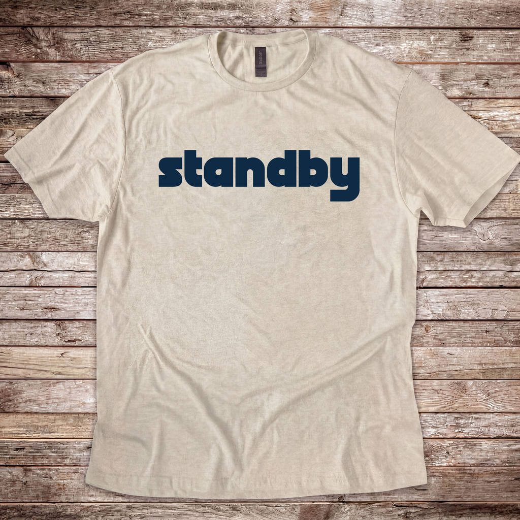 Standby aviation radio phraseology T-shirt for pilots and ATC