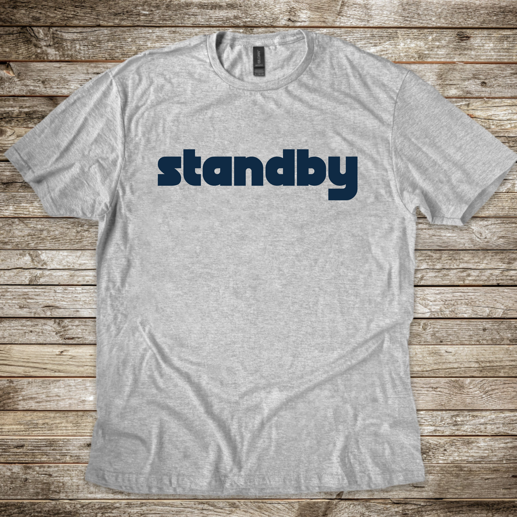 Standby aviation radio phraseology T-shirt for pilots and ATC