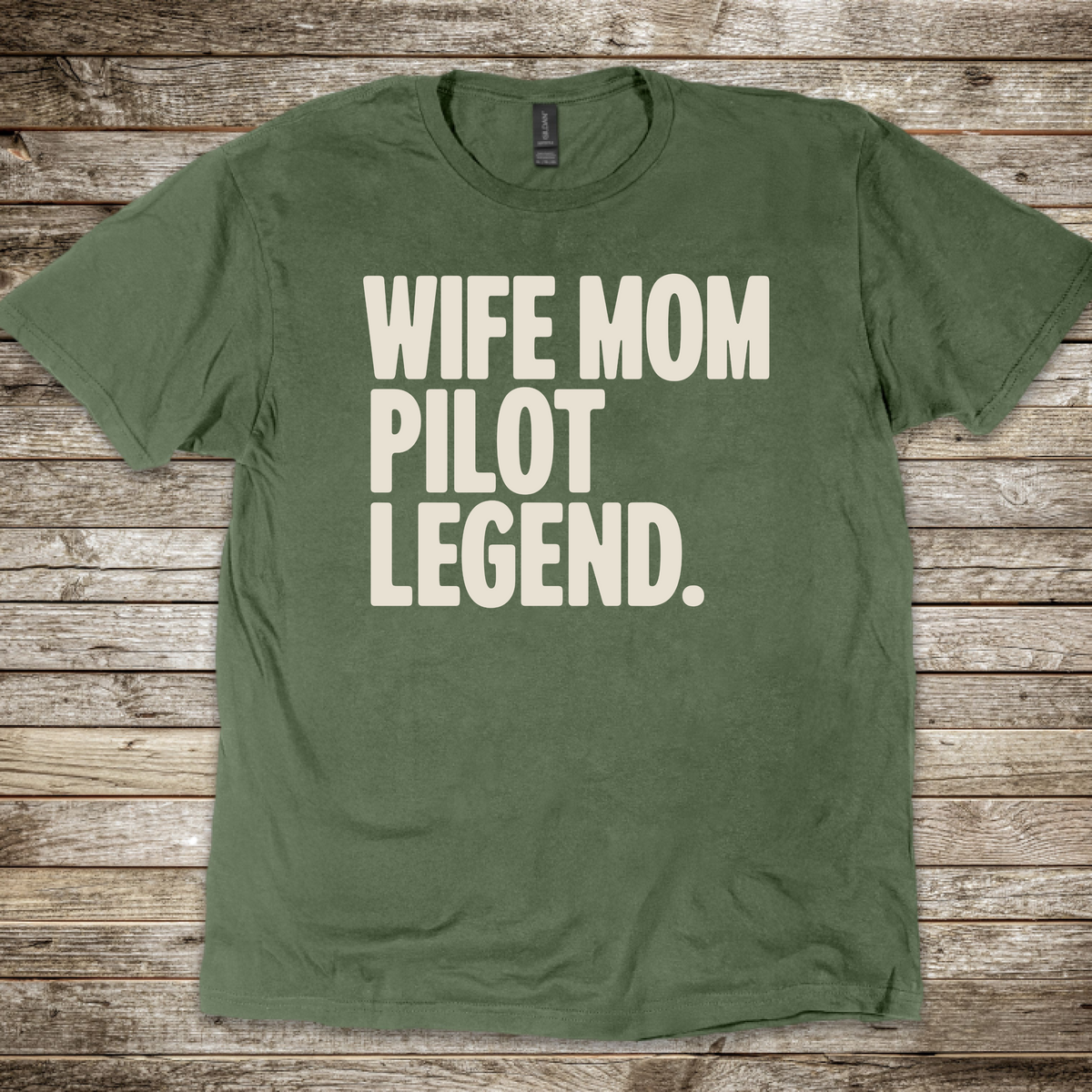 Wife Mom Pilot Legend T-Shirt
