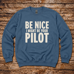 Aviation humour sweatshirt for pilots and flight instructors