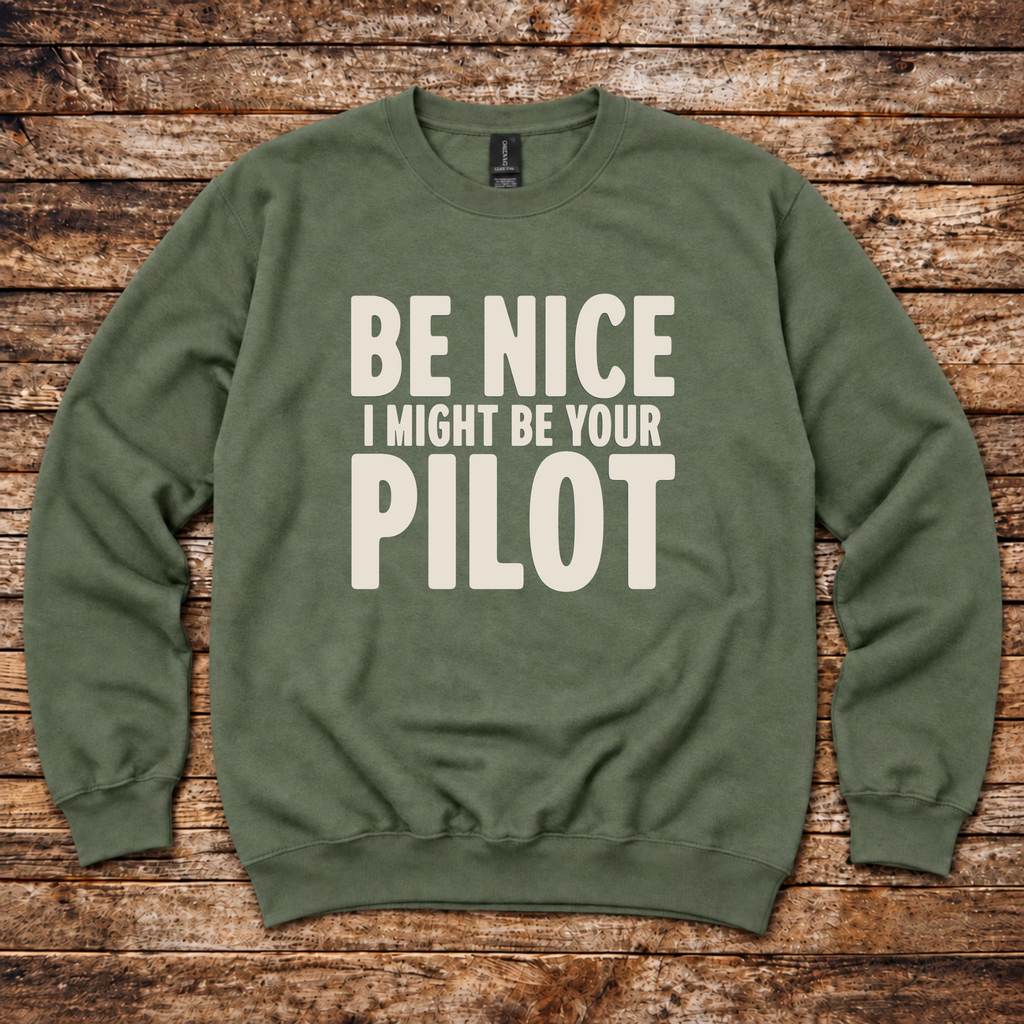 Funny pilot gift sweatshirt for commercial and private pilots