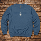 Cessna Ahead aviation sweatshirt for Cessna pilots and aircraft owners