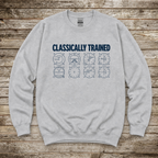 General aviation sweatshirt with Classically Trained design