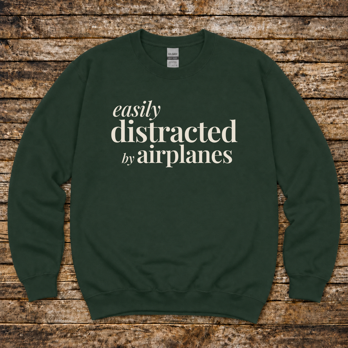 Easily Distracted by Airplanes Sweatshirt
