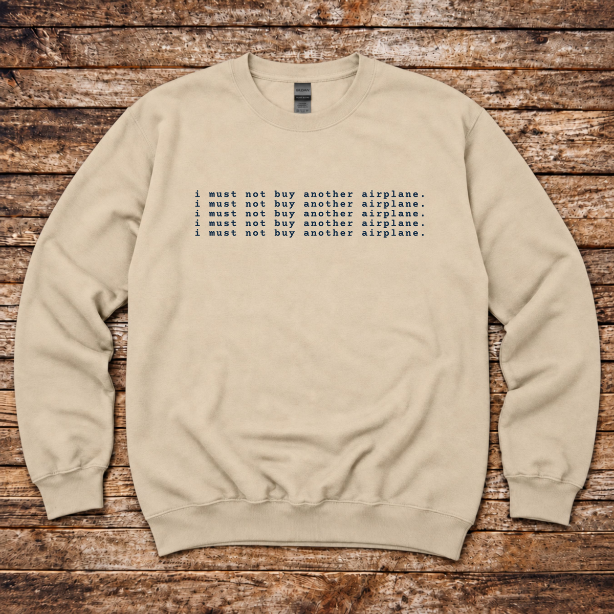 I must not buy another airplane Sweatshirt