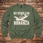 My Other Car is a Bonanza aviation sweatshirt by Aero Rascals